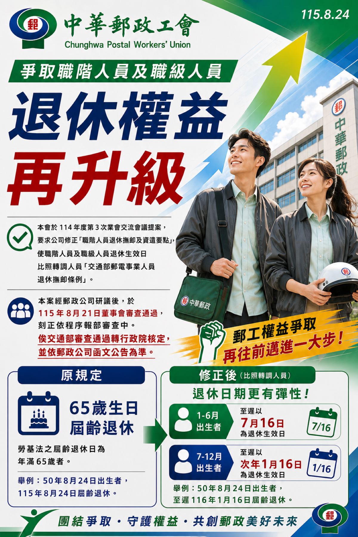 115.8.24 快訊-修正本公司職階人員退休撫恤及資遣要點-1.jpg
